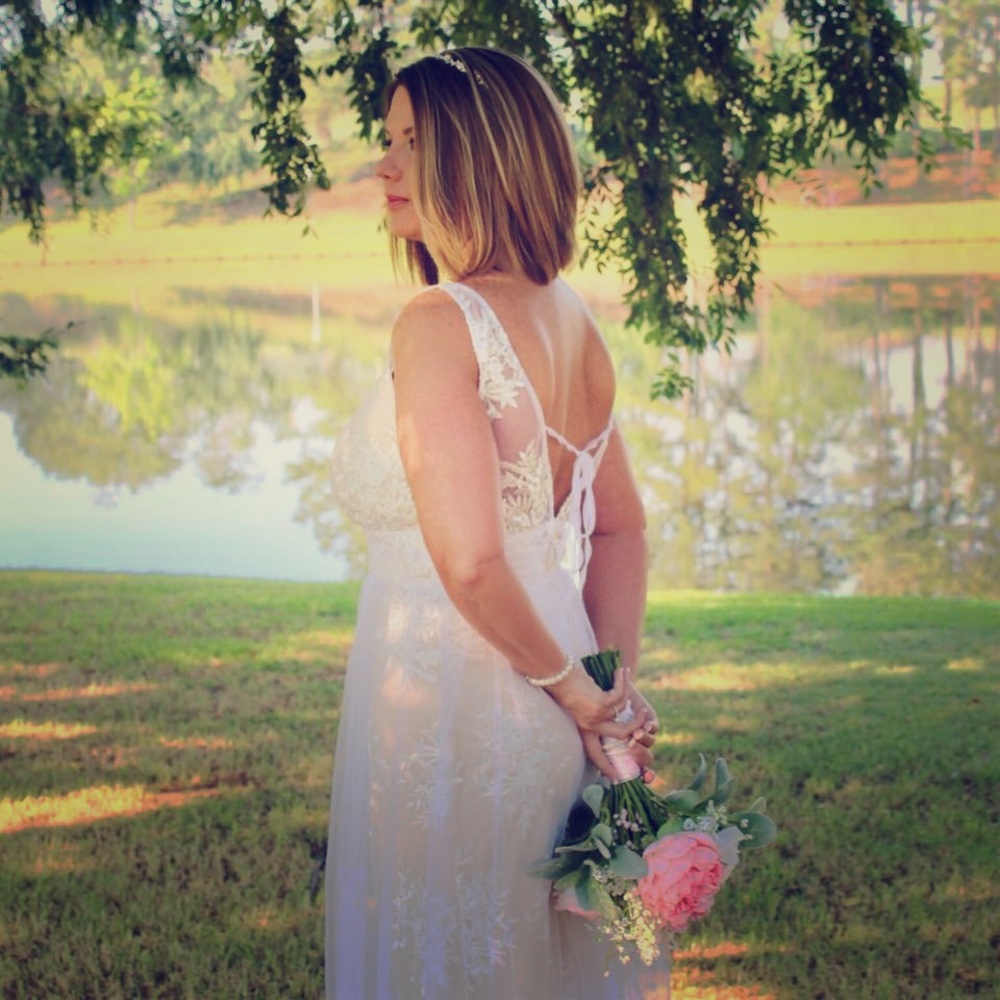 Boutique Dress with lace and tulle. Sooo pretty!